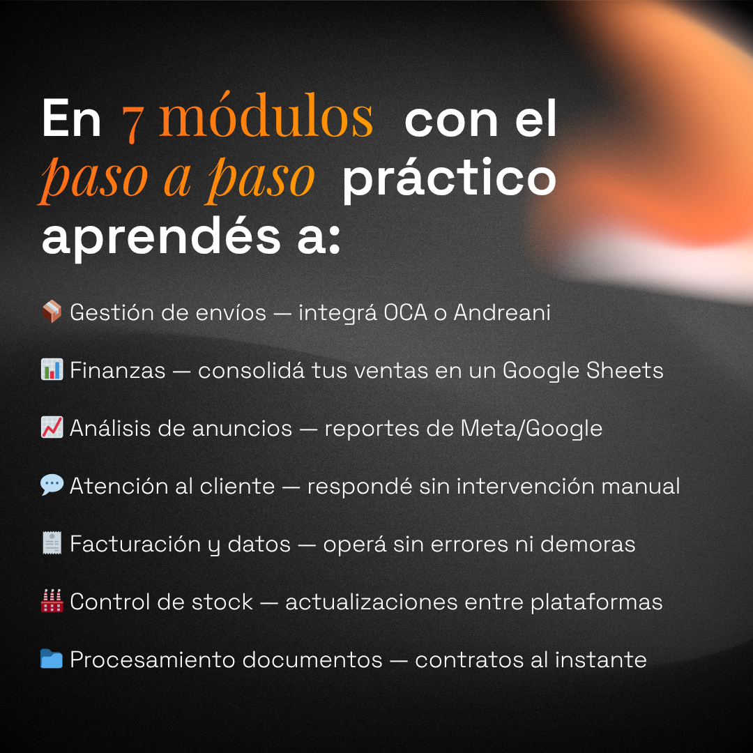 Curso de Automatización de Procesos con IA para Empresas y Emprendedores