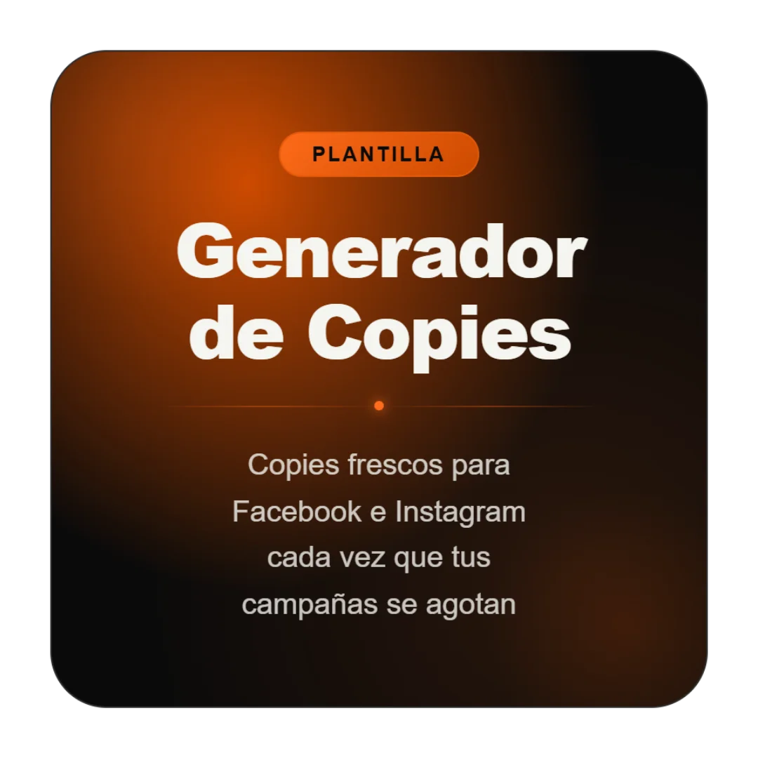 Plantilla: Generador de Copies